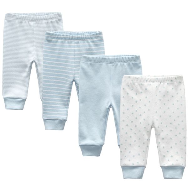 

3/4pcs/lot girls clothes sets leggings summer mid trousers cotton infant baby boy pants newborn clothing y200803, White