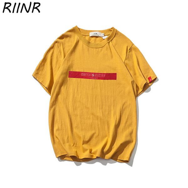 

riinr летний новый назад творческий printing повседневная мужская футболка мягкая кожа-friendly трехцветной дополнительный m-2xl спорт толст