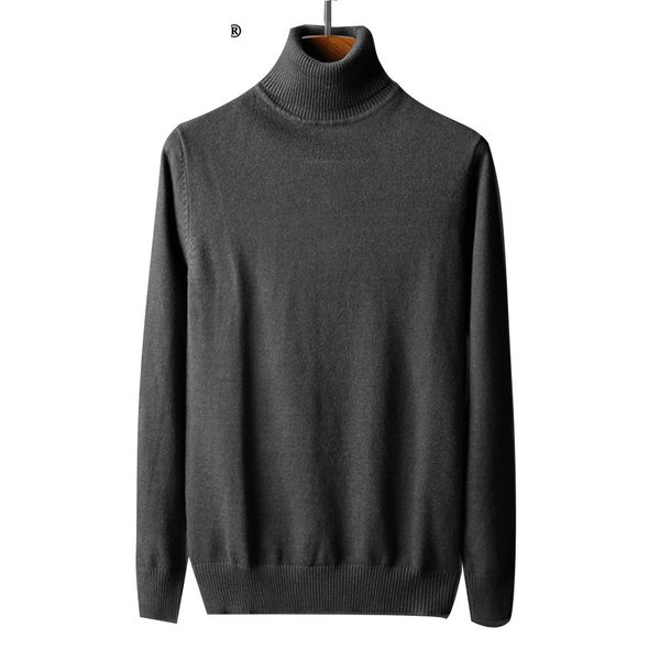 

2021 new camisola gola inverno grosso longa pulver homens camisolas slida magro ajuste de malha pullovers marca 2y4d, White;black