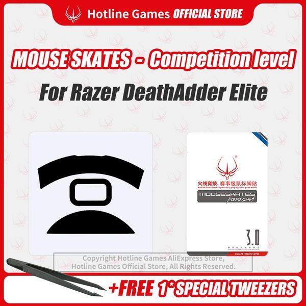 

ine games 3.0 competition level mouse skates mouse feet pad for razer deathadder elite 0.28mm/0.6mm thickness