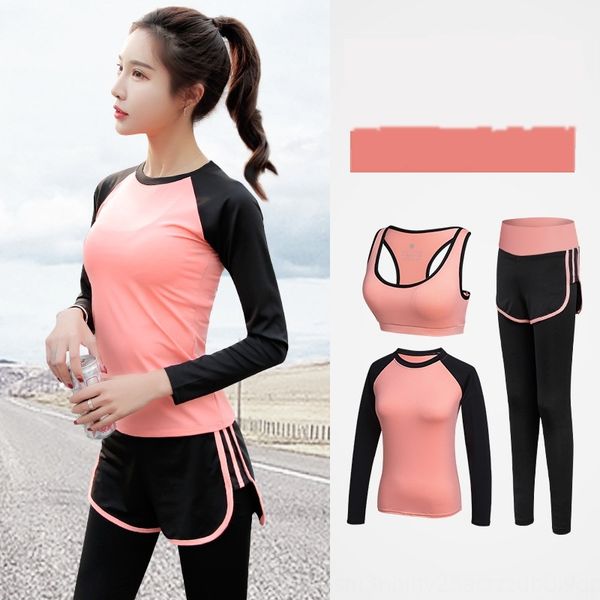 

quick drying suit women 2020 new spring and autumn gym professional running long yoga clothes yoga clothessleeve pants fitness clothes winte, Gray