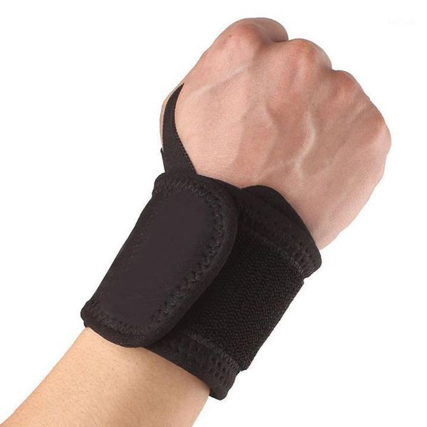 

wrist support 30#wrist guard band brace carpal tunnel sprains strain gym strap1, Black;red