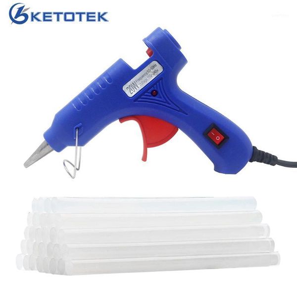 

20w melt glue gun industrial mini guns thermo electric heat temperature tool melt glue sticks for home diy crafts tool1