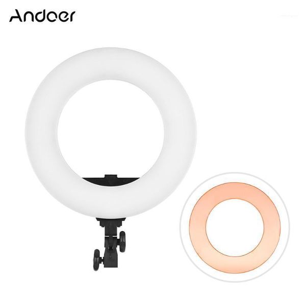 

andoer hd-14d studio ring light 36w 5600k dimmable led video light lamp built-in 192pcs smd leds digital pgraphic lighting1