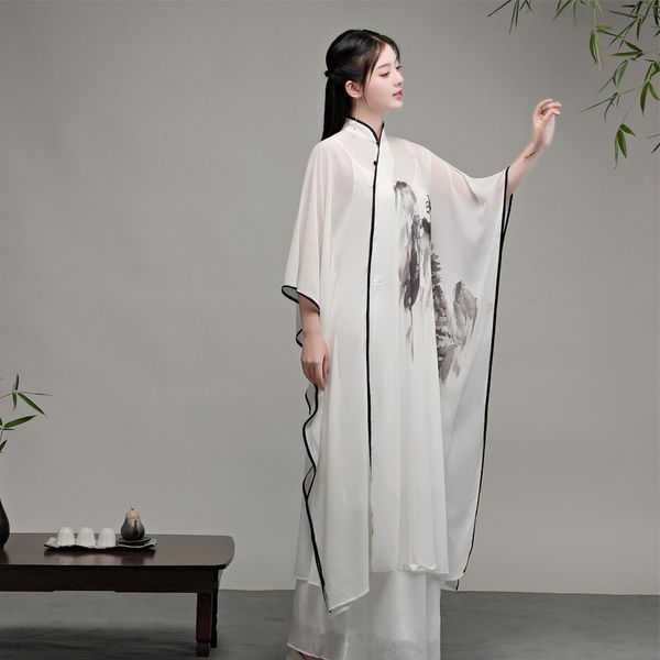 

весна лето новый xianqi наклонной placketst воротник большого чай платье zen костюм и zen танец весна и лето два костюма-два куска синься, Black;gray