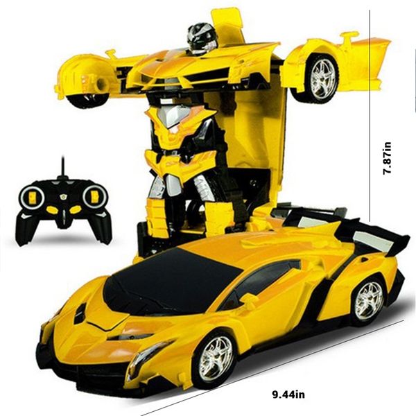 

rc car vehicle model robots toys driving sports car robot model remote control car rc fighting kids toys birthday gifts y200413