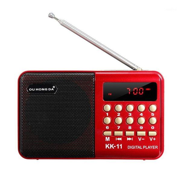 

mini portable handheld k11 radio multifunctional digital fm usb tf mp3 player speaker devices supplies1