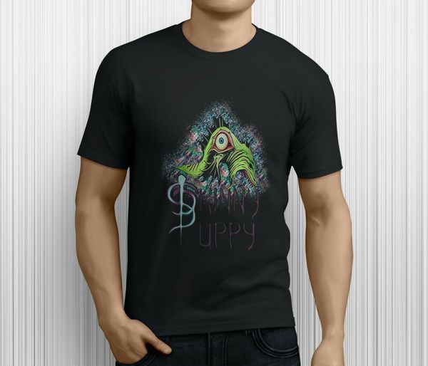 

new popular rare skinny puppy vintage 90s men's black size s 3xl print man short hoodie designers t shirts sweatshirt