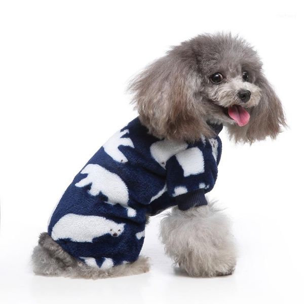 

soft fleece dog clothes winter dog jumpsuit clothing four legs warm coat pajamas chihuahua small puppy winter clothes 21
