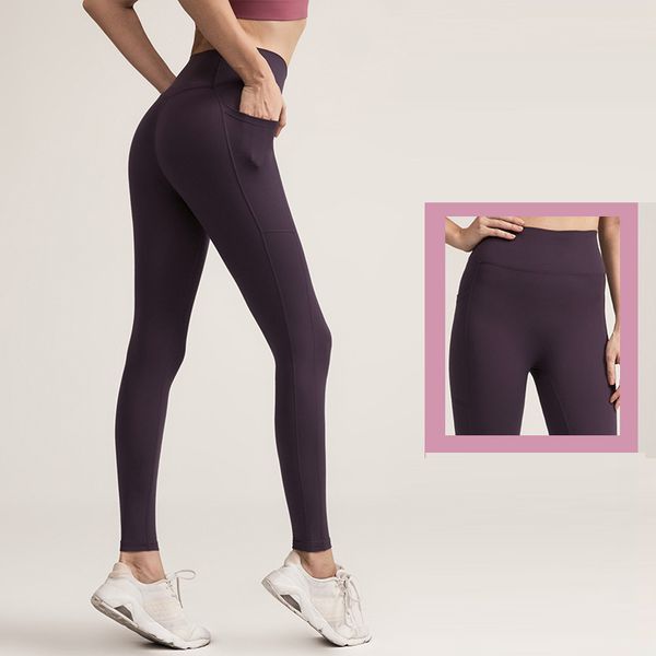 

push up seamless fitness clothing running joga yoga pants with pockets women tights legging sport femme butt lifting leggings, White;red