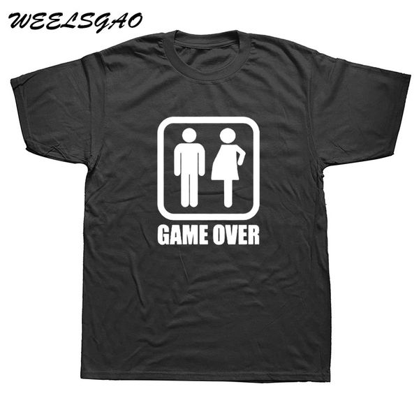 

funny new dad new mom hipster couple's gaming harajuku printed game over pregnancy hoodie designers t shirts sweatshirt