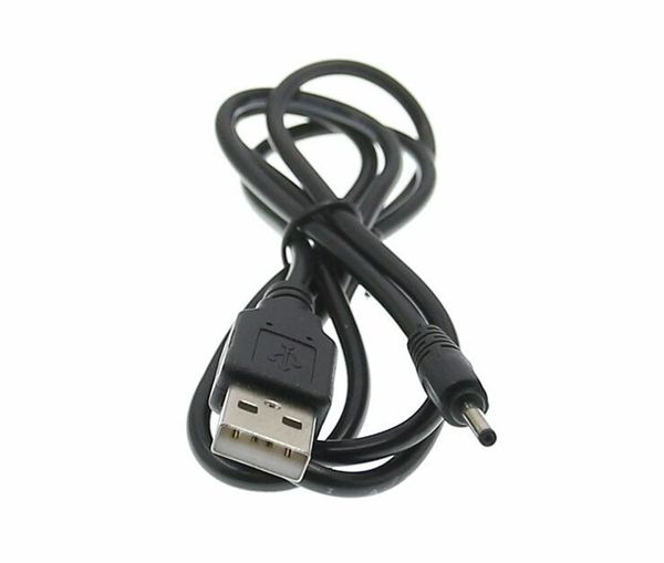 

70cm dc2.0mm power cable high speed usb to dc 2.0 black power cable 2mm port