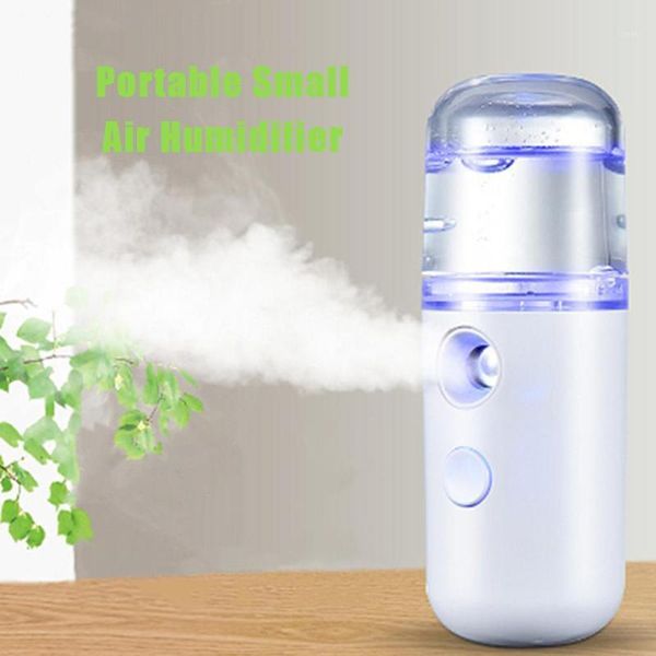 

mini portable 30ml air humidifier usb rechargable handheld mist diffuser mini steamed face skin care mist sprayer air humidifier1