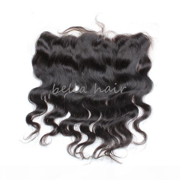 

bella hair products peruvian body wave 4*13 lace frontal ear to ear lace closure human hair extensions natural color ing, Black;brown