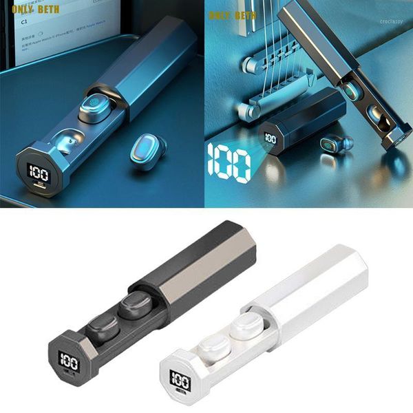 

a10 tws binaural bluetooth 5.0 sports earbuds led earphone mini with mic1