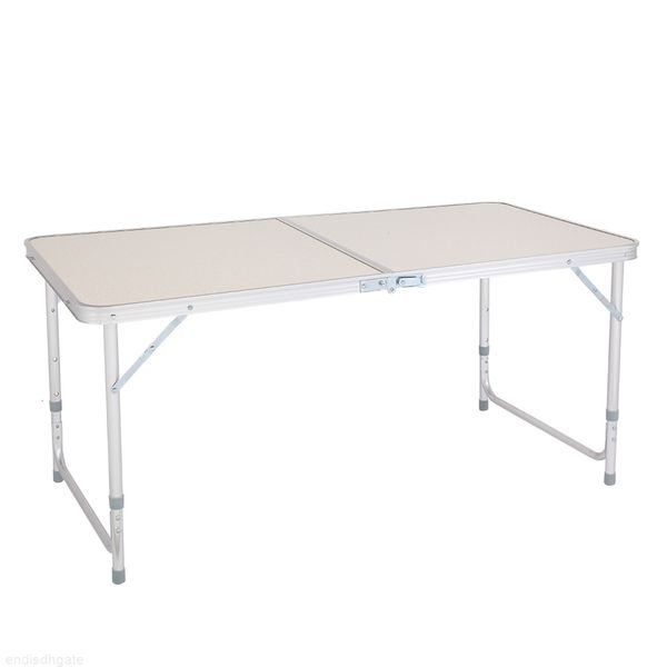 

4ft 48 inch portable multipurpose folding table in white for camping party,indoor home use