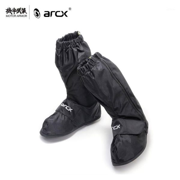 

arcx motorcycle mens waterproof rain shoes non-slip black moto rain boots outdoor reflective shoes cover rainy for men1