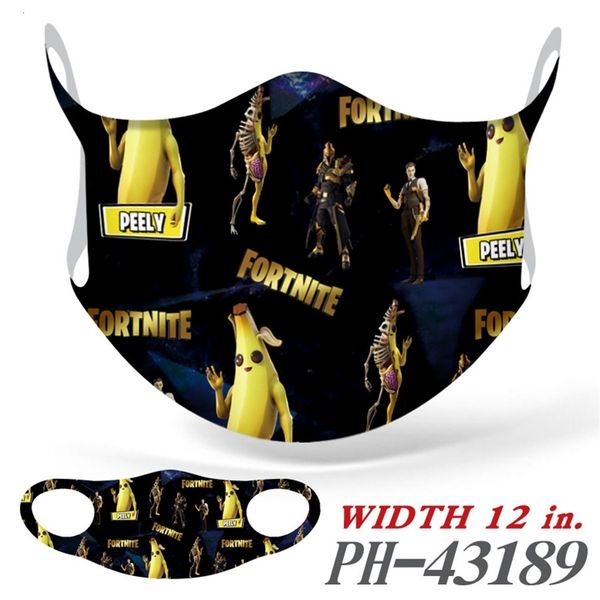 

printed designer face fashion kids mask cartoon masks can wash children's protective breathable spring su#578