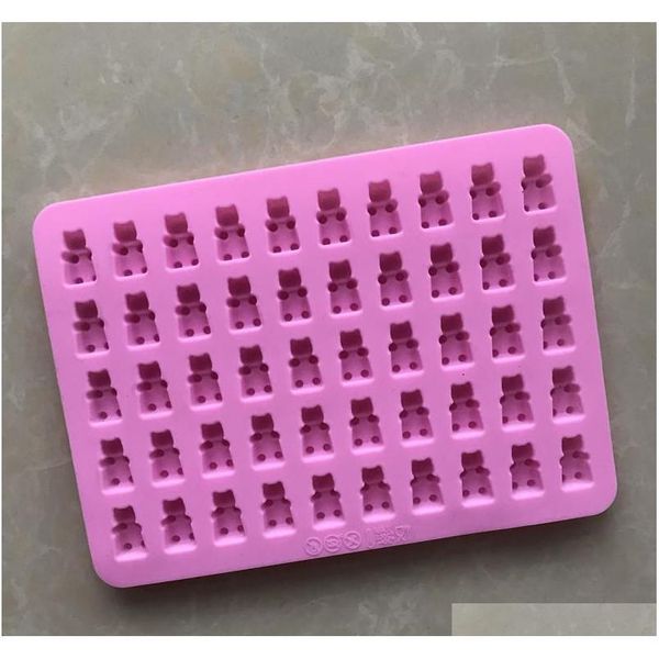 

practical cute gummy bear 50 cavity sile tray make chocolate candy ice jelly mold diy children cake tools jllbzf bdedome