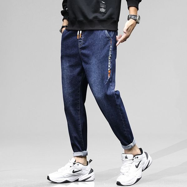 

mkg9j зима осень джинсы джинсы брюки моды уш красивый эластичные мужские trouserstrousers и брюки эластичный пояс гарлема и универсальный yo, Blue