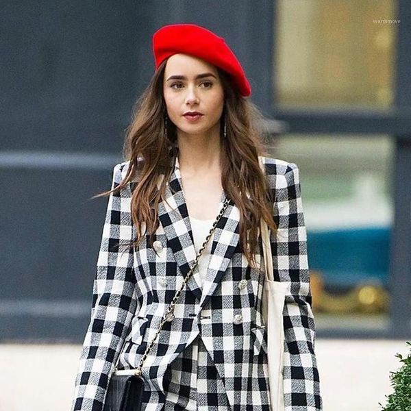 

autumn and winter ladies new beret 100% wool elegant temperament dtyle retro fashion1, Blue;gray