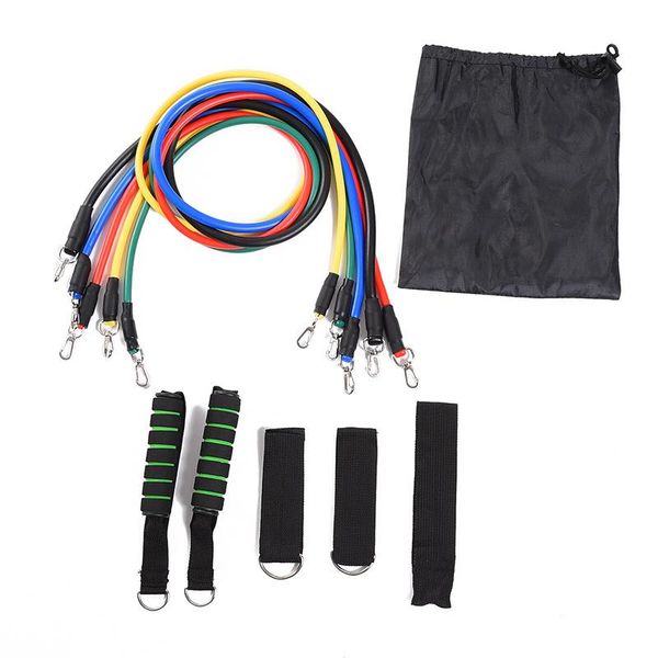 

resistance bands 11 pieces/sets of crossfit sports yoga tube pull on the rope, elastic rubber expander with gym bag