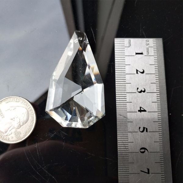 

new arrival 5pc water drop cystal pendant diy chandelier part hanging suncatcher prism jewelry accessory craft supply 5020mm h wmtjdu
