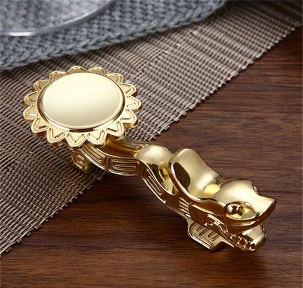 

creative metal dragon shape chopsticks holder chinese traditional gold chopsticks rack frame rest stand craft qylfqv bdesybag