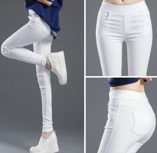 

2020 womens high waist pockets legging for women skinny leggins femme black white pantalones de mujer casual pants clothing