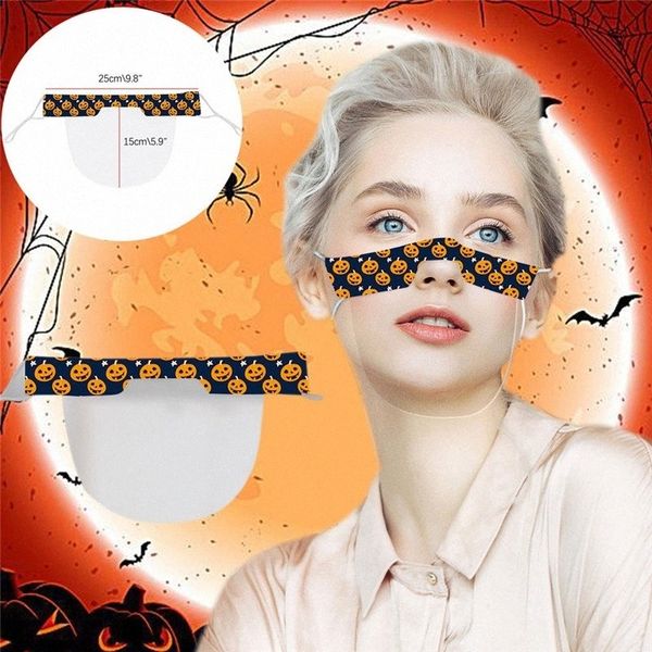 

anti deaf-mute dust transparent reusable leopard face antifog earloop clear lip pvc printed mask designer masks 50pcs t1i22 rfu9#