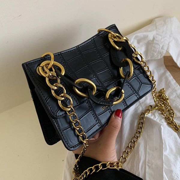 

stone pattern retro crossbody bags for women 2020 chain simple shoulder bag lady fashion quality handbags