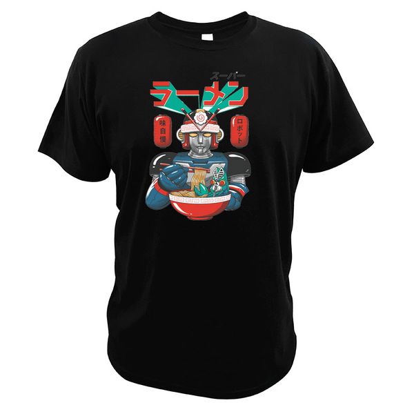 

спорт супер ramen bot тенниска аниме японский creative design tops tee хлопок мужчины хлопок tshirt gundam tshirt