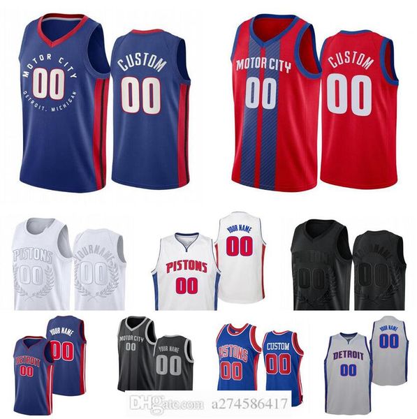 

custom men youth jersey detroitcity team 25 rose 23 griffin 10 rodman any name and number swingman city jersey, Black;red