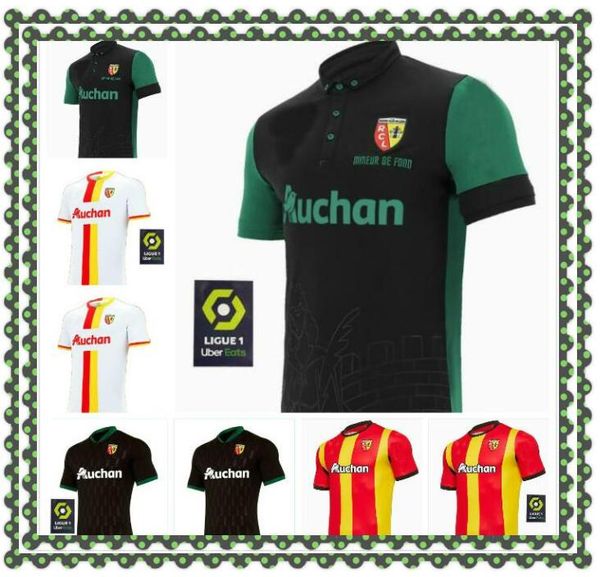 

2020 2021 s-xxl rc линнс прочь футбол градит фортес cahuzac perez rc линза maillot de foot camisa de futebol мужская футбольная футболка, Black;yellow