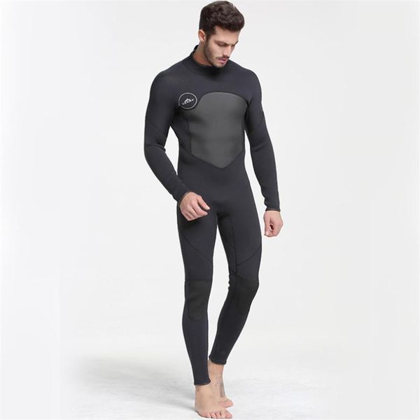 

men's full body wetsuit, 3mm men neoprene long sleeves dive suit - perfect for swimming/scuba diving/snorkeling/surfing orange