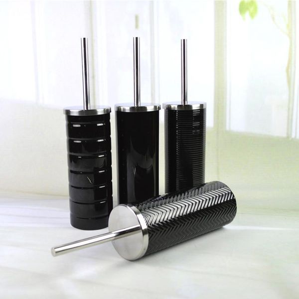 

ceramic long handle toilet brush holder creative bathroom funny base household cleaning tool