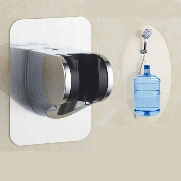 

adjustable portable chrome wall mounted suction cup shower head bath stand spray bracket faucet holder sprinkler rack1