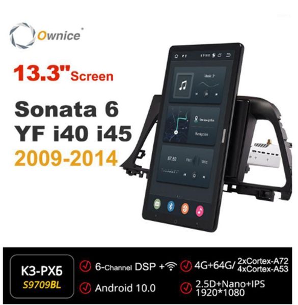 

ownice 1080p android 10.0 car radio forhyundai sonata 6 yf i40 i45 2009-2014 gps multimedia head unit stereo player rotatable1