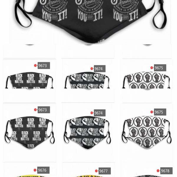 

designer 20 and women cotton men masks american balck lives matter pm2.5 mas 2lei bosq