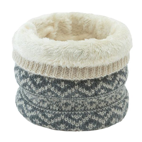 

scarves fashion knitted warm scarf for woman men winter ring childs plush thick neck wool soft christmas gift, Blue;gray