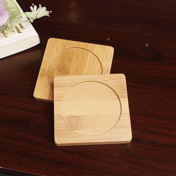 Tapete de bambu handmade pratos de café copos de café bebidas chá acessórios tabela placemats cozinha caneca almofadas