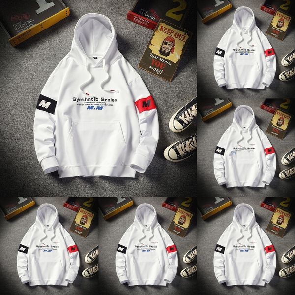 

2020 new men's sweater spring autumn sports casual sweater sweaterhooded korean youth trend looseversatile and handsome man dso4l, Black