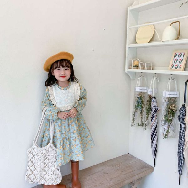 

spring 2021 amu new monkey korean girl's lace patchwork drs princs skirtfgpy, Red;yellow