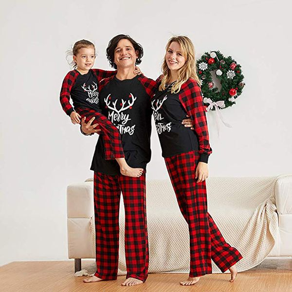 

pajamas for families at christmas mother daughter father son son night clothes children family clothes mother and i nightclothes pajamas, Blue;black