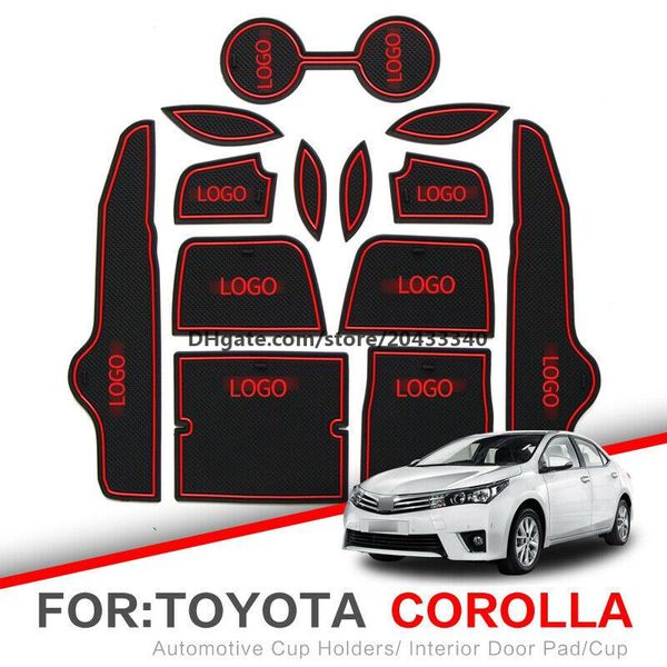 

car gate slot pad water coaster interior non-slip mat for toyota corolla 2007-13