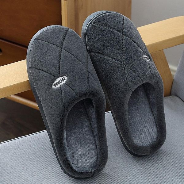 

winter woman slippers warm short plush home slippers solid fashion fur non slip soft sole casual shoes women, Black