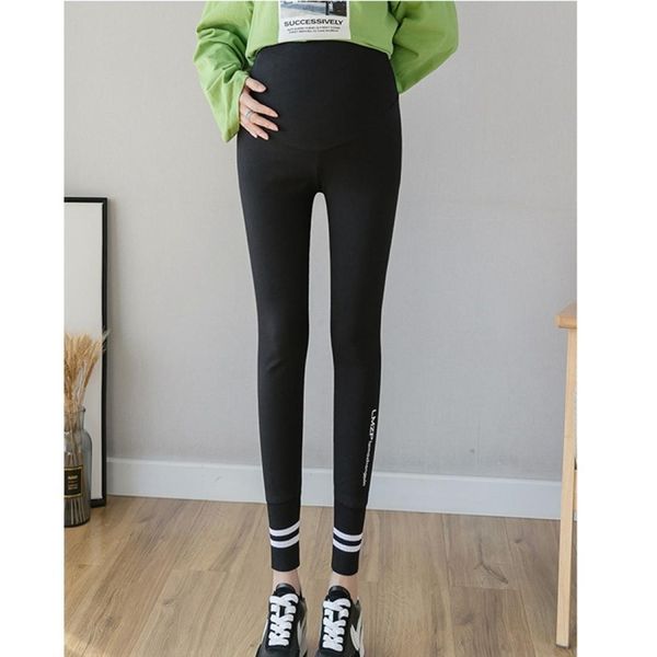 

autumn leggings for pregnant women, Black;white