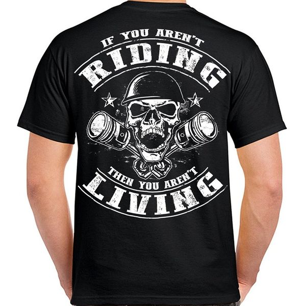 

new trendy biker life clothing riding is living piston skull printing sport hooded sweatshirt hoodie men t shirt