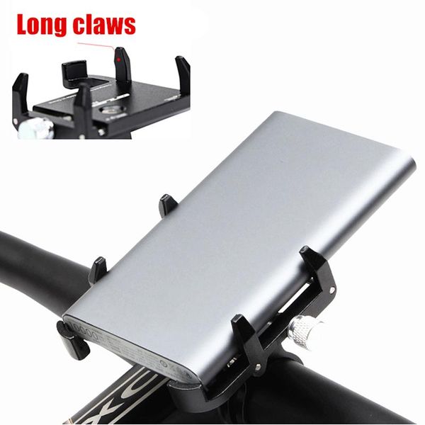 

bicycle bike moto stand gps holder stand mount bracket for 3.5 6.2 inch gopro smart mobile power bank cellphone handlebar clip wmtxuu