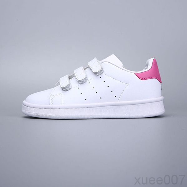 

2020 kids children supersta boy girl baby shoes hook & loop pink black multi white samba gazelle og stan smith trainers running shoes yu44v